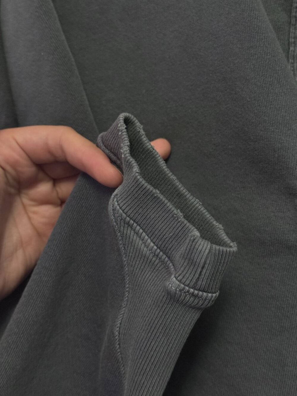 🩶NWT JOAH BROWN Cropped Henley Sweatshirt - Picture 12 of 16